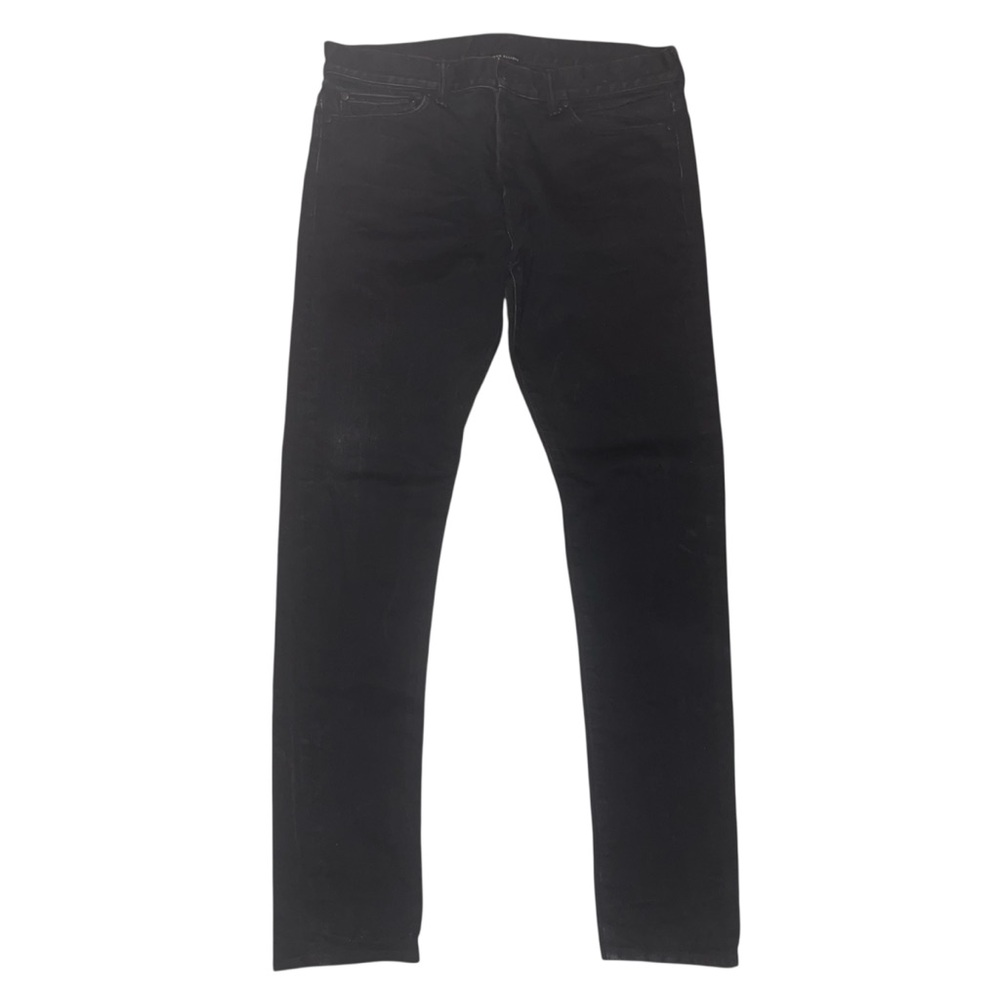 John Elliott Men’s 36x32.5 Slim Fit Button Fly Black Denim Jeans Made In Japan